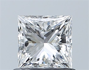 Picture of Natural Diamond 0.71 Carats, Princess with  Cut, F Color, VS2 Clarity and Certified by GIA