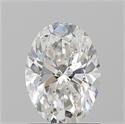 Natural Diamond 1.21 Carats, Oval with  Cut, G Color, SI2 Clarity and Certified by GIA