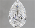 Natural Diamond 1.26 Carats, Pear with  Cut, E Color, SI2 Clarity and Certified by GIA