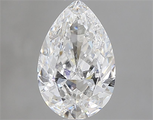 Picture of Natural Diamond 1.26 Carats, Pear with  Cut, E Color, SI2 Clarity and Certified by GIA