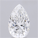 Diamante Natural 2.06 quilates, De pera , Color F, claridad IF y certificado GIA