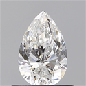Diamante Natural 0.52 quilates, De pera , Color E, claridad VVS1 y certificado GIA