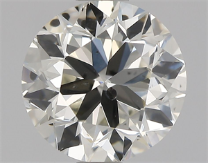 Picture of Natural Diamond 0.90 Carats, Round with Very Good Cut, L Color, SI2 Clarity and Certified by GIA