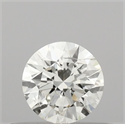Natural Diamond 0.40 Carats, Round with Excellent Cut, I Color, SI2 Clarity and Certified by IGI