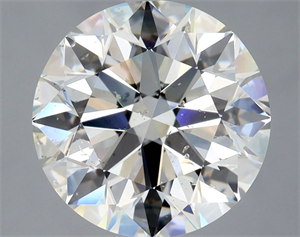 Picture of Natural Diamond 3.51 Carats, Round with Excellent Cut, J Color, SI2 Clarity and Certified by GIA