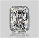 Natural Diamond 0.70 Carats, Radiant with  Cut, F Color, VVS1 Clarity and Certified by GIA