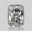 Natural Diamond 0.70 Carats, Radiant with  Cut, F Color, VVS1 Clarity and Certified by GIA