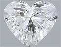 Natural Diamond 0.46 Carats, Heart with  Cut, H Color, IF Clarity and Certified by IGI