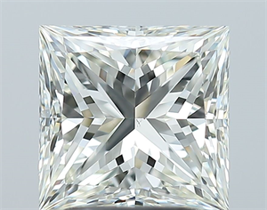 Picture of Natural Diamond 2.52 Carats, Princess with  Cut, I Color, VS2 Clarity and Certified by IGI