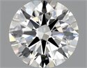 Diamante Natural 0.57 quilates, Redondo , Color H, claridad VS2 y certificado GIA