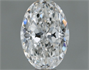 Natural Diamond 0.50 Carats, Oval with  Cut, F Color, VS1 Clarity and Certified by GIA