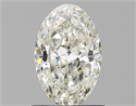 Natural Diamond 1.01 Carats, Oval with  Cut, J Color, VVS1 Clarity and Certified by GIA