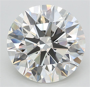 Picture of Lab Grown Diamond 5.01 Carats, Round with Ideal Cut, H Color, IF Clarity and Certified by IGI