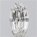 Natural Diamond 1.00 Carats, Oval with  Cut, G Color, SI2 Clarity and Certified by GIA