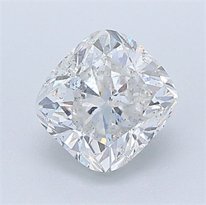Picture of Natural Diamond 0.90 Carats, Cushion with  Cut, E Color, I1 Clarity and Certified by GIA