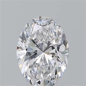 Picture of Natural Diamond 0.52 Carats, Oval with  Cut, D Color, VVS2 Clarity and Certified by GIA