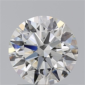 Picture of Natural Diamond 1.70 Carats, Round with Excellent Cut, I Color, VVS2 Clarity and Certified by GIA