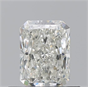 Natural Diamond 0.56 Carats, Radiant with  Cut, I Color, VVS2 Clarity and Certified by GIA