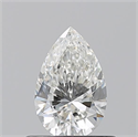 Natural Diamond 0.56 Carats, Pear with  Cut, H Color, VVS1 Clarity and Certified by GIA