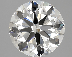 Picture of Natural Diamond 2.50 Carats, Round with Very Good Cut, I Color, VS1 Clarity and Certified by GIA
