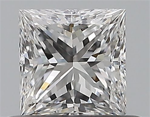 Picture of Natural Diamond 0.47 Carats, Princess with  Cut, D Color, VS1 Clarity and Certified by GIA
