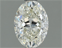 Natural Diamond 0.70 Carats, Oval with  Cut, J Color, VVS2 Clarity and Certified by IGI