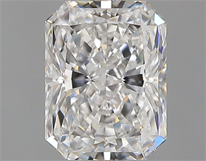 Picture of Natural Diamond 0.90 Carats, Radiant with  Cut, E Color, VVS1 Clarity and Certified by GIA