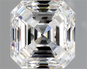 Picture of Natural Diamond 2.50 Carats, Asscher with  Cut, E Color, VVS2 Clarity and Certified by GIA