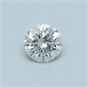 Diamante Natural 0.42 quilates, Redondo , Color I, claridad SI1 y certificado GIA
