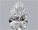 Natural Diamond 0.51 Carats, Pear with  Cut, D Color, VS1 Clarity and Certified by GIA
