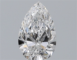 Picture of Natural Diamond 0.51 Carats, Pear with  Cut, D Color, VS1 Clarity and Certified by GIA
