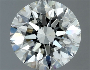 Picture of Natural Diamond 0.70 Carats, Round with Excellent Cut, I Color, SI1 Clarity and Certified by IGI
