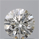 Natural Diamond 0.72 Carats, Round with Excellent Cut, G Color, IF Clarity and Certified by GIA