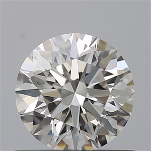Picture of Natural Diamond 0.72 Carats, Round with Excellent Cut, G Color, IF Clarity and Certified by GIA