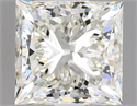 Natural Diamond 1.01 Carats, Princess with  Cut, J Color, VS1 Clarity and Certified by GIA