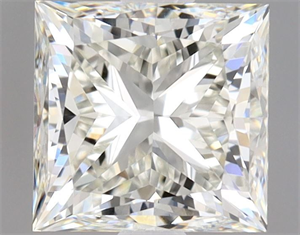 Picture of Natural Diamond 1.01 Carats, Princess with  Cut, J Color, VS1 Clarity and Certified by GIA