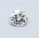 Diamante Natural 0.42 quilates, Redondo , Color H, claridad VVS2 y certificado GIA