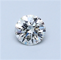 Diamante Natural 0.62 quilates, Redondo , Color J, claridad SI2 y certificado GIA