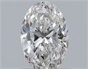 Natural Diamond 0.52 Carats, Oval with  Cut, F Color, VVS1 Clarity and Certified by GIA
