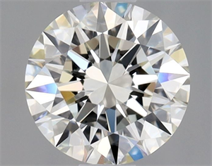 Picture of Natural Diamond 0.70 Carats, Round with Excellent Cut, I Color, VVS2 Clarity and Certified by GIA