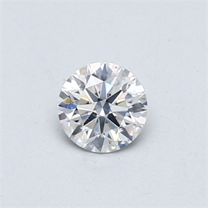 Foto Diamante Natural 0.40 quilates, Redondo , Color E, claridad SI1 y certificado GIA de