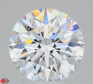 Picture of Lab Grown Diamond 3.20 Carats, Round with Ideal Cut, D Color, VVS1 Clarity and Certified by IGI