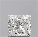 Natural Diamond 0.95 Carats, Princess with  Cut, H Color, VVS1 Clarity and Certified by GIA
