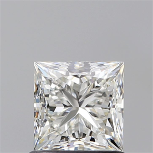 Picture of Natural Diamond 0.95 Carats, Princess with  Cut, H Color, VVS1 Clarity and Certified by GIA