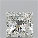 Natural Diamond 1.01 Carats, Princess with  Cut, J Color, VVS1 Clarity and Certified by GIA