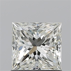 Picture of Natural Diamond 1.01 Carats, Princess with  Cut, J Color, VVS1 Clarity and Certified by GIA