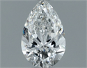 Diamante Natural 0.50 quilates, De pera , Color F, claridad SI1 y certificado GIA