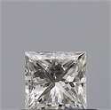 Natural Diamond 0.40 Carats, Princess with  Cut, F Color, IF Clarity and Certified by GIA