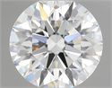 Lab Grown Diamond 1.09 Carats, Round with Ideal Cut, E Color, VVS2 Clarity and Certified by IGI