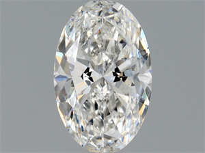 Foto Diamante Natural 0.50 quilates, Ovalado , Color F, claridad SI2 y certificado GIA de